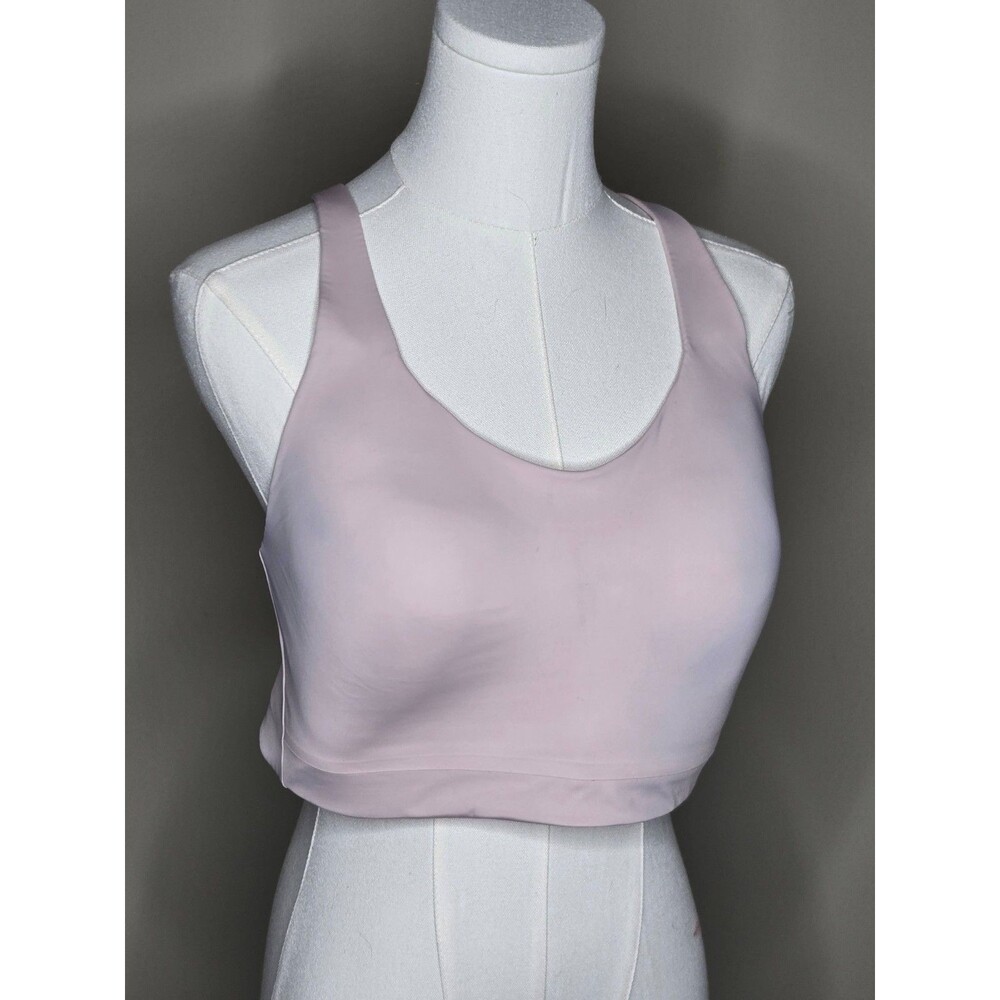 Athleta 38D Mauve Sports Bra Racerback Mesh Adjustable Athleisure Pilates